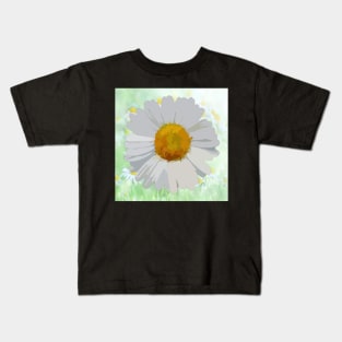 Flower Design Floral Watercolor Daisy Garden Lover Gift Kids T-Shirt